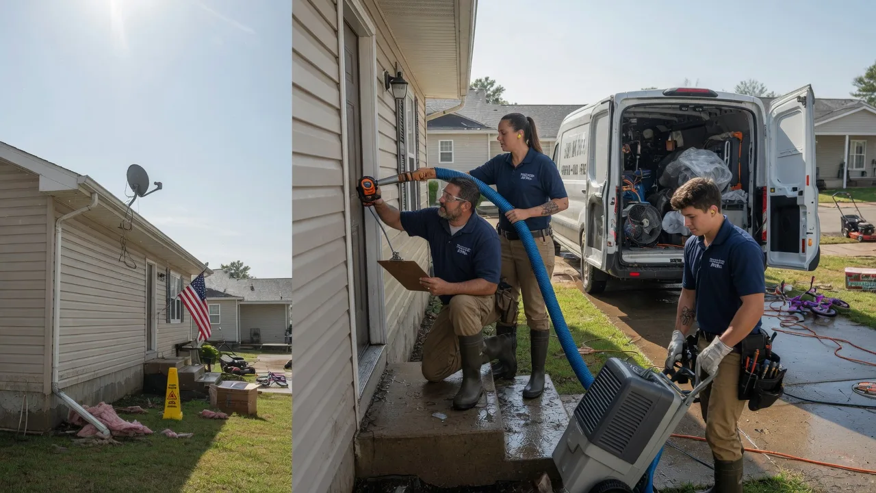 Ceiling Water Damage Restoration in Middletown, IL near me